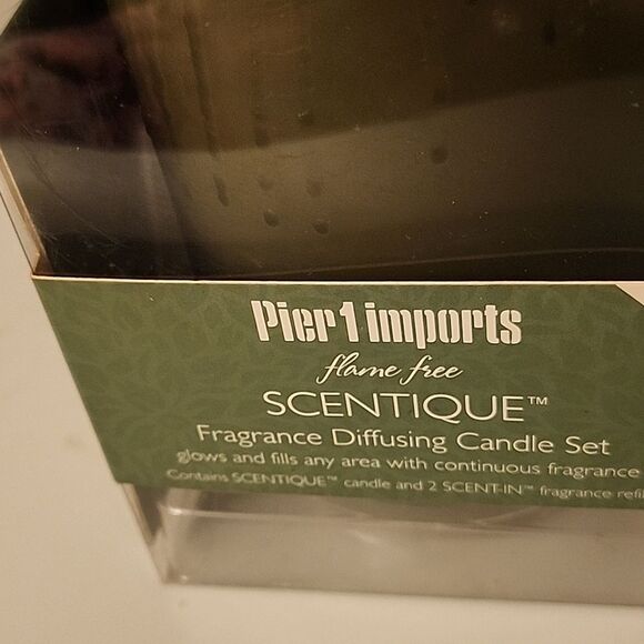 Pier 1 Scentique Fragrance Diffusing Candle Set in Green - Picture 2 of 8